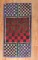 Checkerboard American Hooked Rug No. r5386