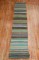 Green Striped Turkish Kilim Runner No. r5395