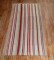 Mid Century Abstract Persian Striped Kilim Wide Runner No. r5425