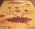 Modern Floral Orange Brown Oversize Tibetan Rug No. r5468