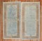 Pair Of Chinese Blue Art Deco Rugs No. r5469