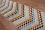 Long Checkerboard Turkish Deco Runner No. r5524