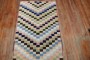 Long Checkerboard Turkish Deco Runner No. r5524