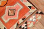 Orange Tribal Turkish Runner No. r5630