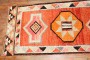 Orange Tribal Turkish Runner No. r5630