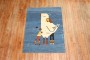 Sad Pigeon Pictorial Persian Kilim Wall Hanging No. r5665