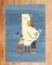 Sad Pigeon Pictorial Persian Kilim Wall Hanging No. r5665