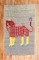 Lion Pictorial Persian Kilim Wall Hanging  No. r5706