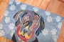 American Hooked Dog Rug No. r5716