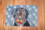 American Hooked Dog Rug No. r5716