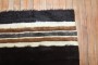 Black Vintage Turkish Mohair Rug No. r5734