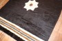 Black Vintage Turkish Mohair Rug No. r5734