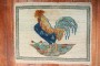 Vintage Turkish  Mini Rooster Rug No. r5764