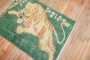 Green Vintage Turkish Tiger Rug No. r5852