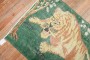 Green Vintage Turkish Tiger Rug No. r5852