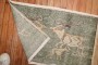 Green Deco Deer Worn Rug No. r5923