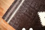 Turkish Black White Mohair Rug No. r5929