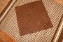 Brown Geometric Turkish Mohair Rug No. r5931