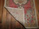 Pink Floral Turkish Rug Mat No. y1783