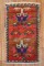 Orange Turkish Anatolian Mini Rug No. y1825