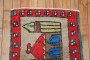 Vintage Turkish Mosque Pictorial Rug No. y1875