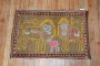 Fun Pictorial Lion Sheep Vintage Turkish Rug No. y1909