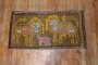 Pictorial Lion Sheep Vintage Turkish Rug No. y1910