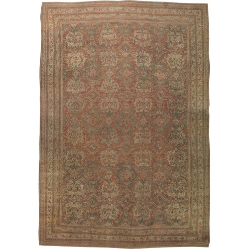 Oversize Antique Turkish Oushak Rug No. 10014