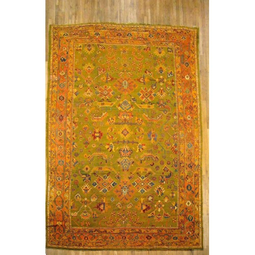 Green Antique Turkish Oushak No. 10066