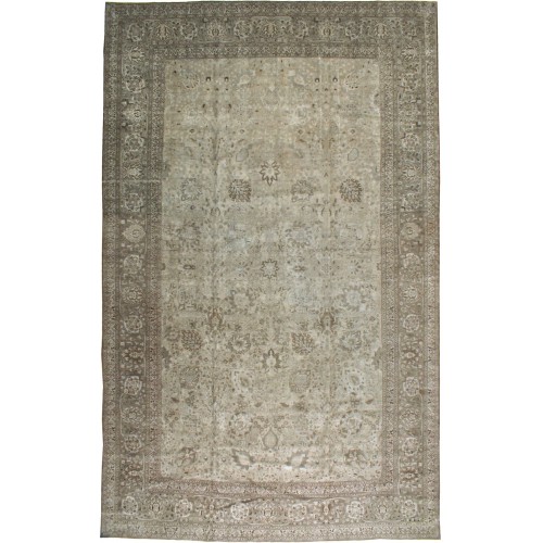 Oversize Antique Persian Tabriz Rug No. 10202