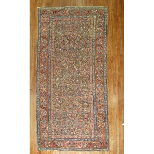 Antique Persian Bakshaish Gallery Rug No. 10223