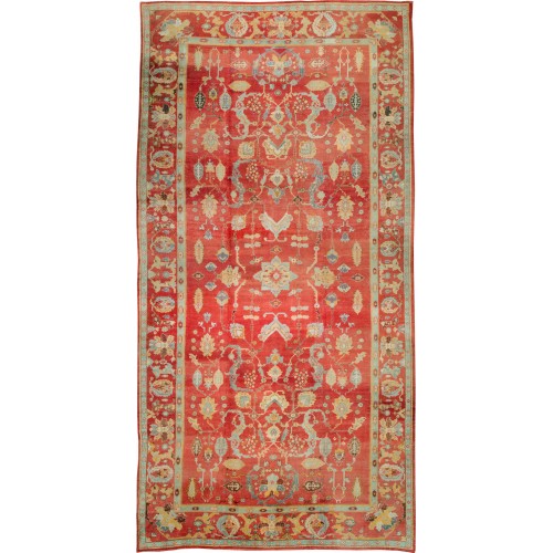 Gigantic Antique Red Oushak Rug No. 10321