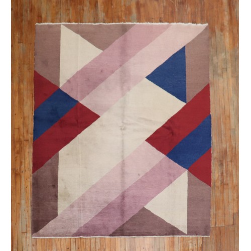 Art Deco Modernist Rug No. 10373