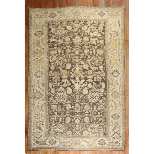 Brown Antique Mahal Rug No. 10466