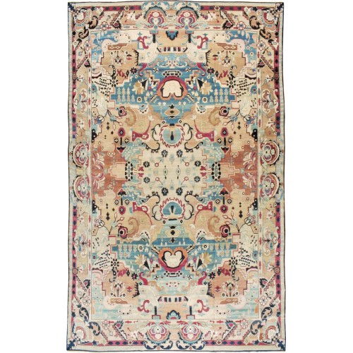 Eclectic Antique Lavar Kerman Rug No. 10541