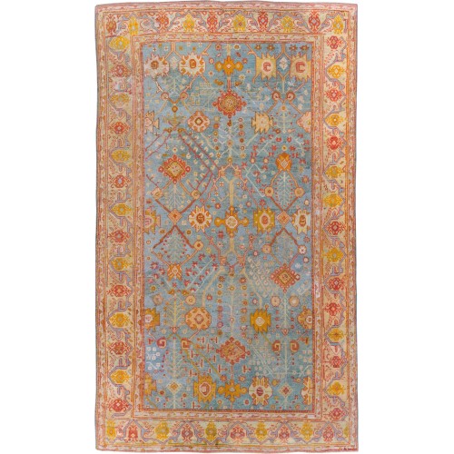 Colorful Antique Oushak Carpet No. 10608