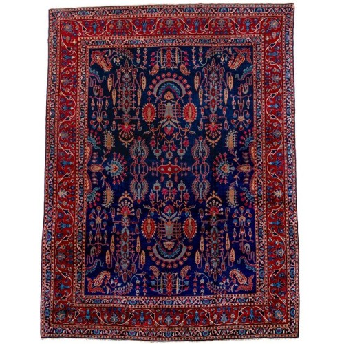 Navy Blue Vintage Tabriz No. 10682