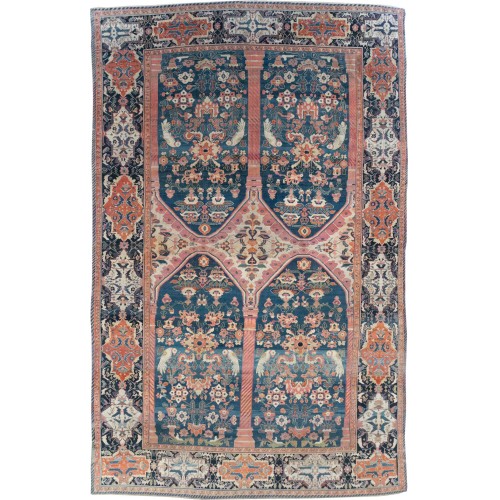 Dramatic Oversize Antique Persian Senneh Rug No. 10842