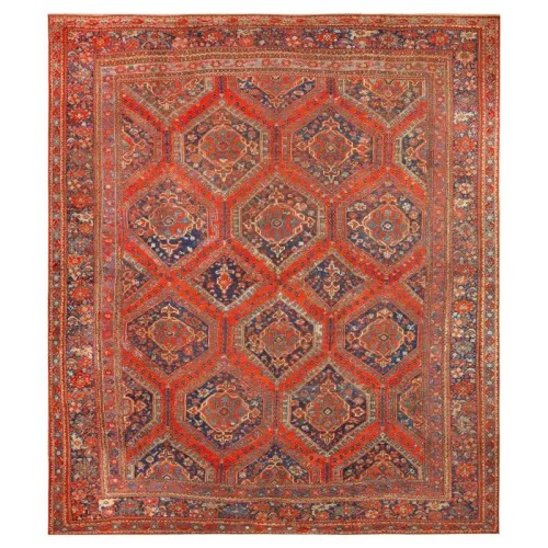Mansion Square Size late 18th Century Oushak Smyra Rug No. 10854