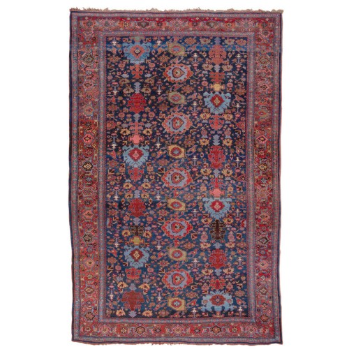 Navy Antique Persian Bidjar Rug No. 10856