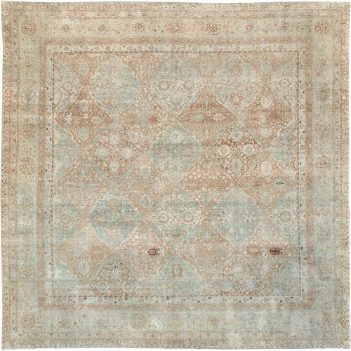 Antique Persian Large Square Kerman Rug No. 10868