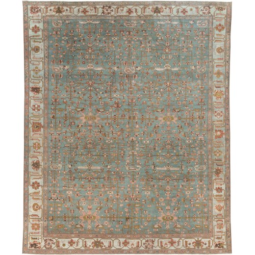 Teal Antique Persian Malayer Rug No. 10907