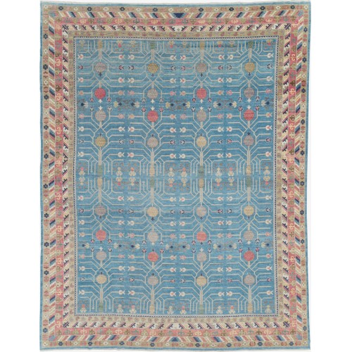 Large Pomegranate Vintage Inspired Blue Khotan No. 10920