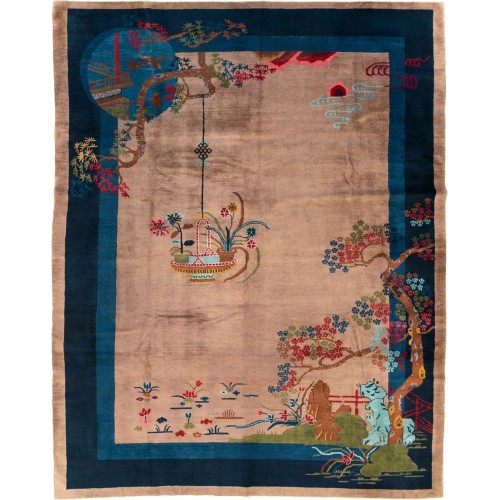 Antique Chinese Art Deco Rug No. 10935