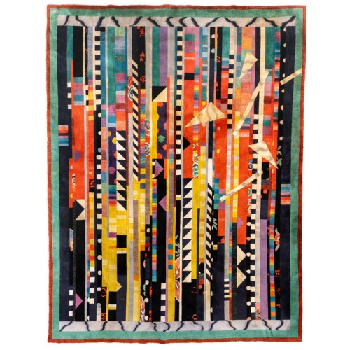 Funky 20th Century Chinese Deco Rug No. 10959