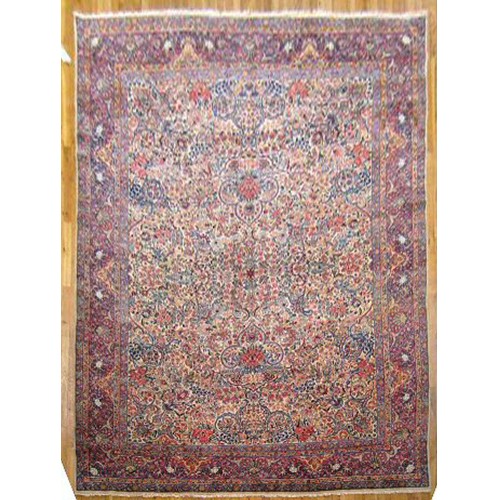 Floral Antique Persian Kerman Rug No. 10960