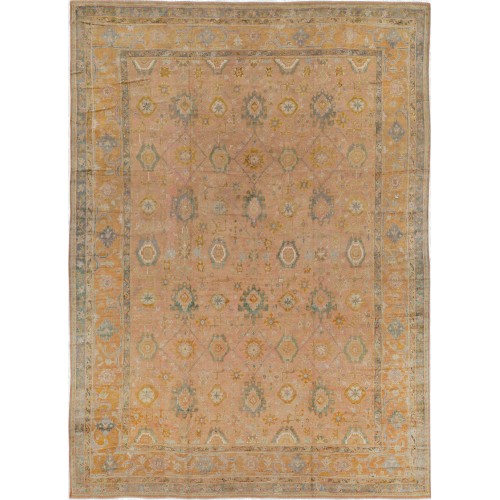  Antique Oversize Turkish Oushak Rug No. 10978
