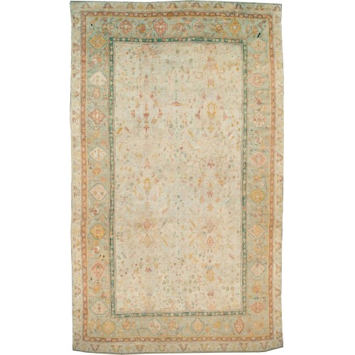 Ivory Antique Oushak Rug No. 10979