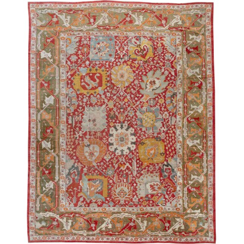 Mansion Size Vase Pattern Antique Oushak Rug No. 10980