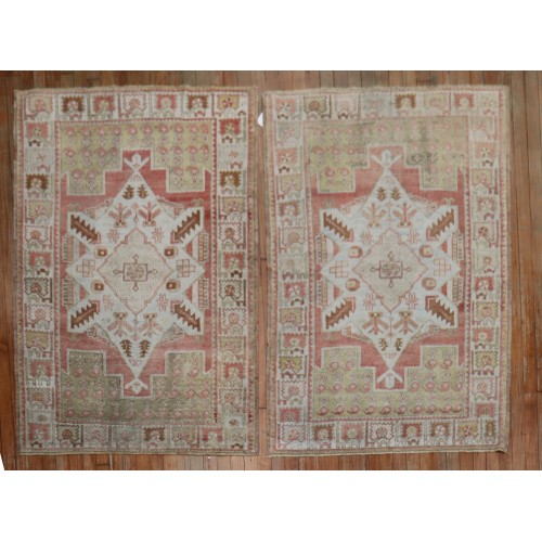 Pair of Matching Turkish Oushaks No. 26932